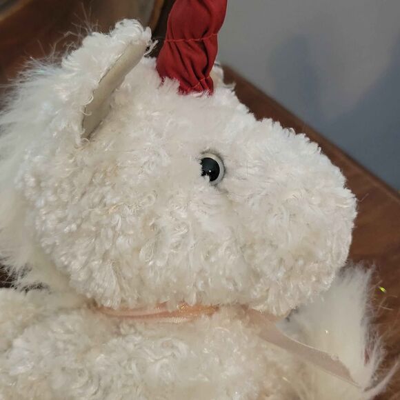 Dan Dee Collector's Choice 9" White Unicorn Plush Heart Valentine's - Picture 5 of 6